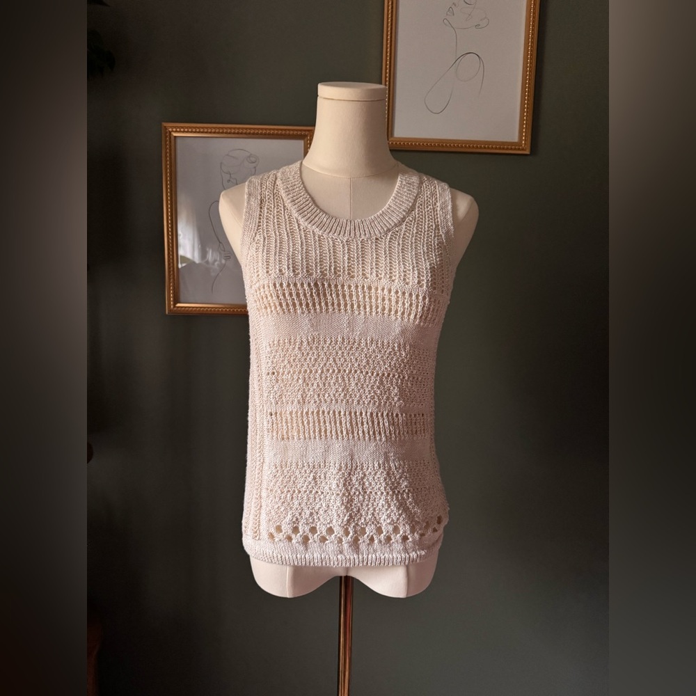 Esprit Cream Knit Tank Top